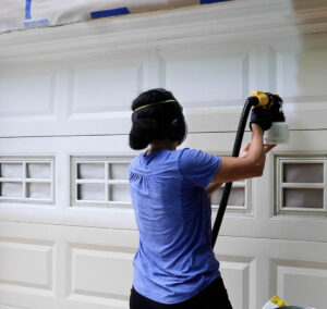 how to paint a steel garage door